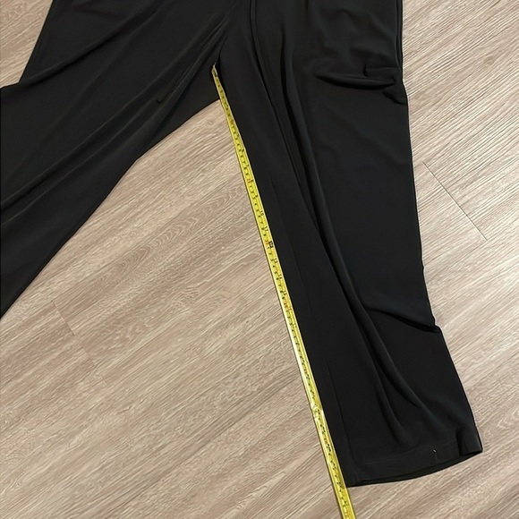 Tahari Women Jumpsuit XL Black Zip Front Sleeveless Contemporary Cocktail Preppy - Picture 14 of 17